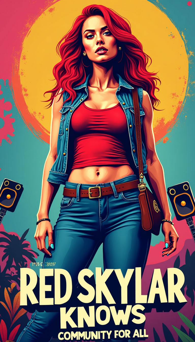Red Skylar Knows community poster